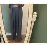 Hunter & Brooks Wide Leg Pants Tencel Blue High Rise Palazzo Trouser Size M Size M Photo 8