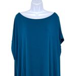 Universal Standard  Wide Neck Short Sleeve Knee Length Dress Blue Size Large Photo 1