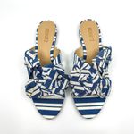 Schutz NWT  Women's Blue Ilaria Denim Patch Slide Sandal Women's 7.5 US Photo 4
