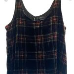 J.CREW Stewart Tartan Plaid Velvet Tank Top Shell Women's Photo 9