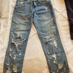 Vervet Mid waist ripped straight leg jeans Photo 0