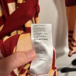 Anthropologie Maeve by Sweater Midi Shirt Dress in Yellow and Red Stripe Size S Photo 11