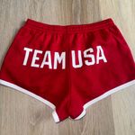 Team USA Red & White Olympic Style Shorts Photo 0