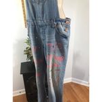 Cherokee Overalls Women XL Blue Denim Graffiti 90s Hip Hop Streetwear Y2K Style Photo 5