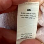 Vitamin A  Playa Shirt Womens XS Light Pink Oversized Linen Long Sleeve Coastal Photo 8