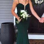 La Femme Emerald green prom dress  Photo 1