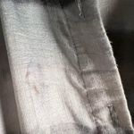 Officine Générale Nadia Gray Striped Linen Short Sleeve Button Front Shirt Dress Size L Photo 14