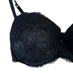 Candie's Candie’s Sexy Lace Demi Bra Womens 34D Black Underwire Romantic Classic Photo 2