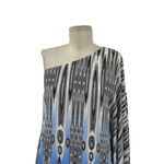 Jay Godfrey Paradis Silk One Shoulder Aztec Print Mini Dress Gray Blue Size 6 Photo 1