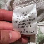 Altar'd State High Waist Striped Bell Bottom Pants White Green Sz S Photo 7