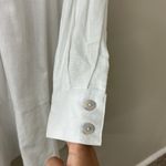 Cynthia Rowley White Linen Blend Button-Up Long Sleeve Dress Sz S Photo 6