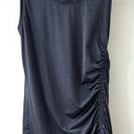 Athleta  Charcoal Gray Ruched Tank Top, Size S Photo 0