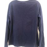 Lands' End Long Sleeve Pullover Jersey Navy M Photo 1