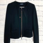 Piazza Sempione  black gathered neck jacket Photo 0