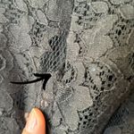 Forever 21  Women's Small Preppy Collared Black Lace Mini Dress Short Sleeves Photo 6