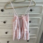 American Eagle  light pink tie back tank top Sz L Photo 1
