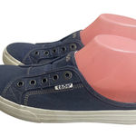 Taos Women's US 8.5 Blue Canvas Casual Slip On Mule Sneakers Comfort Shoes Photo 0