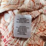 Patrons of Peace  Crop Tank Top Orange Floral Elastic Boho Size XS NWOT Photo 3