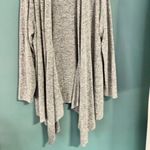 Philosophy 1X Open Front Knit Heather Gray Cardigan Modern Rustic Neutral Staple Photo 4