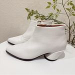 Jaggar White Leather Ankle Boot Bootie Size 36 NWOB Photo 2