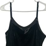 Kontatto Black Fringe Velvet Slip Black Dress(Size Medium) Photo 6