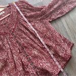 Free People cranberry cool meadow top boho women’s size XS Photo 3