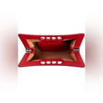 Alexander McQueen The Small Peak Leather Shoulder Bag, brand new Red,$3600 Photo 3