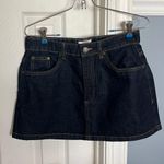 Loft Dark Wash Denim Skirt Cotton  Blend Boho Photo 0
