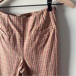 Anthropologie  The Essential Slim Pants Plaid Zipper Button Side Front Pockets 2 Photo 4