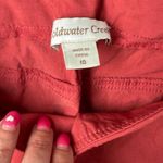 Coldwater Creek Women's Pull On Pants Straight Elastic Waistband Red Size 10 Photo 4