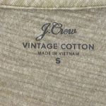 J.Crew Vintage Cotton V-Neck Lime Yellow Short Sleeves T-Shirt S #1229 Photo 6