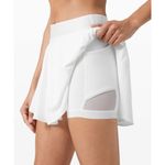 Lululemon Size 10 Court Rival High Rise Skirt Run Tennis White Women’s Athletic Photo 2