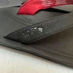 OluKai Punua Kia'i Womens 10 US 40 EUR Flip Flops Black/Red Slip On Sandals Black Photo 5