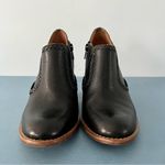 Jack Rogers  Kyle Black Leather Stacked Heel Booties Photo 3