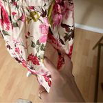 Abercrombie & Fitch ABERCROMBIE‎ & FITCH NWT Floral Smocked Waist Tiered Mini Dress Linen Blend Sz L Photo 6