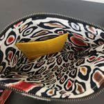 Nana Navy and Brown Women's Bag Nana Aztec Print Leather Bag Black Photo 7