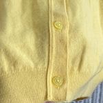 Clan Douglas Pure Geelong Wool Vest Yellow Made in Scotland Vintage Size L Photo 9