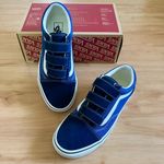 Vans Old Skool Suede Canvas Velcro 'Dress Blue” Women 9.0 US Mens 7.5 US Photo 3