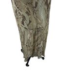 ZARA  Dress Snake Animal Print‎ Slip Midi Beige Tan Brown Ruffle Size Medium Photo 11