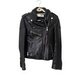 Victoria Beckham VICTORIA  Leather Moto Jacket‎ Black Sz 6 Photo 1