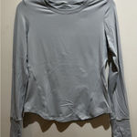 Glowmode Waist Slimming Curved Long Sleeve Top Active Wear~Yoga Thumb Holes~Med. Green Photo 0