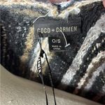 Coco + Carmen  Multicolor Striped Sweater Poncho Photo 3