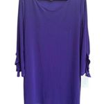 NWT Clara Sun Woo Ruffle scuff Slant Hem
Tunic Top Purple Size XL Retail $87.00 Photo 0