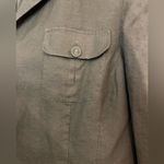 Merona Vintage  Women's Brown Linen‎ Shell 3 Button Down Blazer Size 16W Photo 13