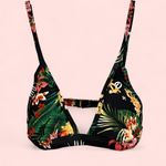 DIXXON NWT tropical gili tanning suit bikini top swim surf beach pool triangle Black Size M Photo 0