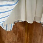 Aerie  Love Of Linen Blend Mini Dress White And Blue Stripe Size M. NEW Photo 6