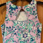 Talbots Floral Effortless Jersey Body Slimming Shift Dress Purple Green Size XS Photo 8