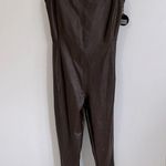Offline by Aerie Real Luxe Faux Leather Unitard Brown Photo 1
