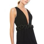 Mac Duggal Pleated Ruffle Tiered Plunge Sleeveless Gown Photo 2