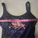 Life is Good Women's One Piece Blue Graphic Swimsuit Sz M NWT Photo 5
